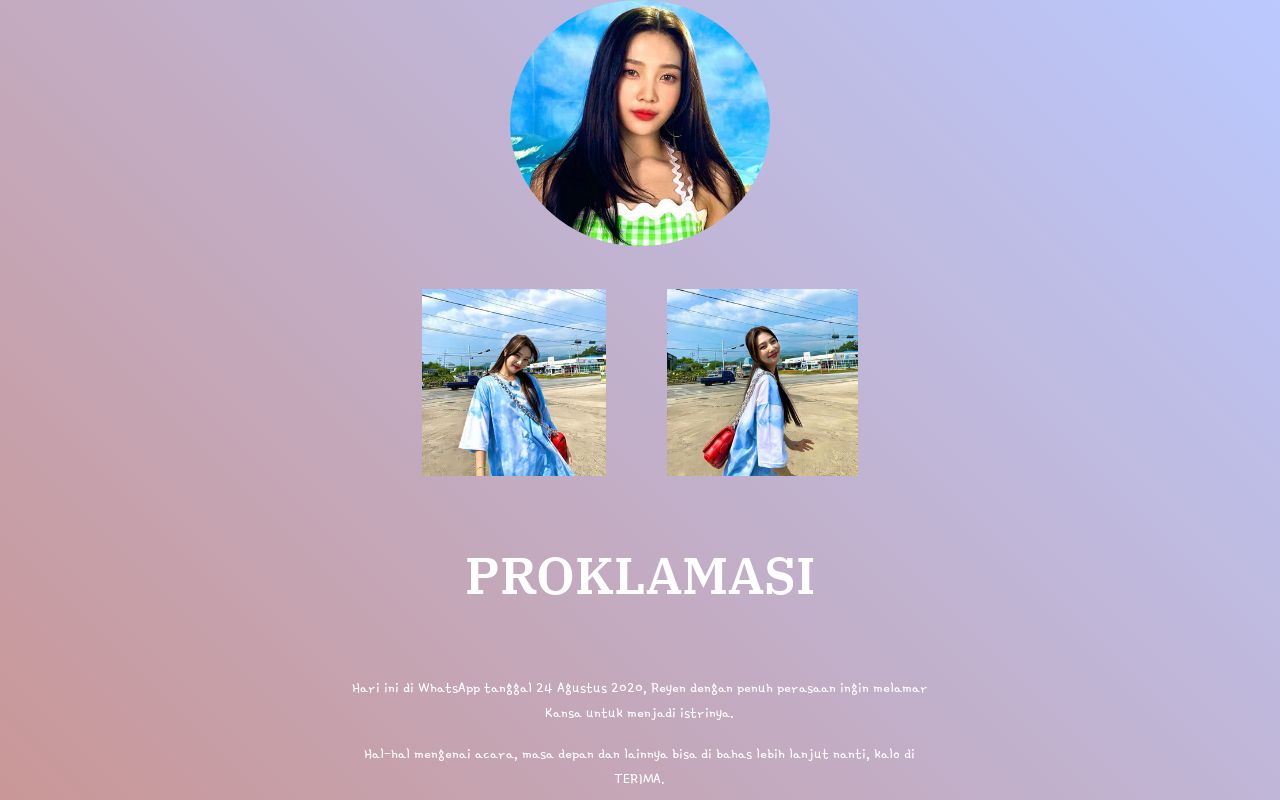 Carrd profile picture for @proposal